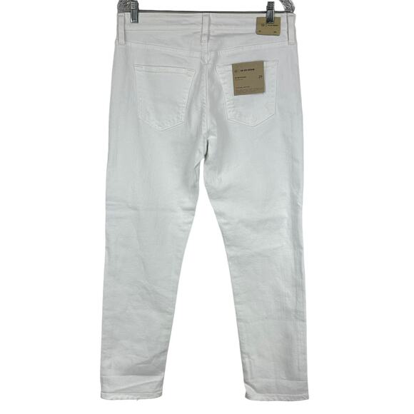 AG Adriano Goldschmied NWT Ex-Boyfriend Slouchy Slim White Denim Jeans Size 29R - Picture 3 of 12